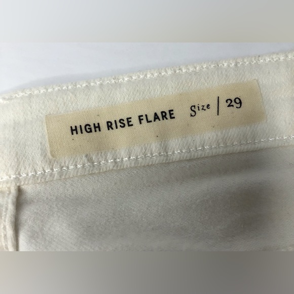Anthropologie - Pilcro Embroidered Hem Flare Cropped Jean - Picture 12 of 14